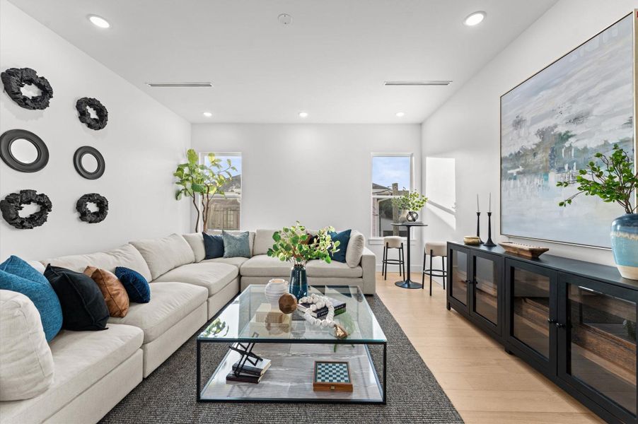 Furnished interior view inside a new home in , Houston (Image 19).