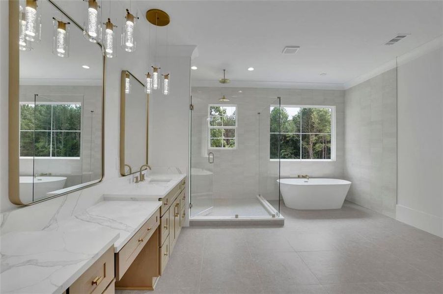 Furnished interior view inside a new home in , Bethlehem (Image 11).