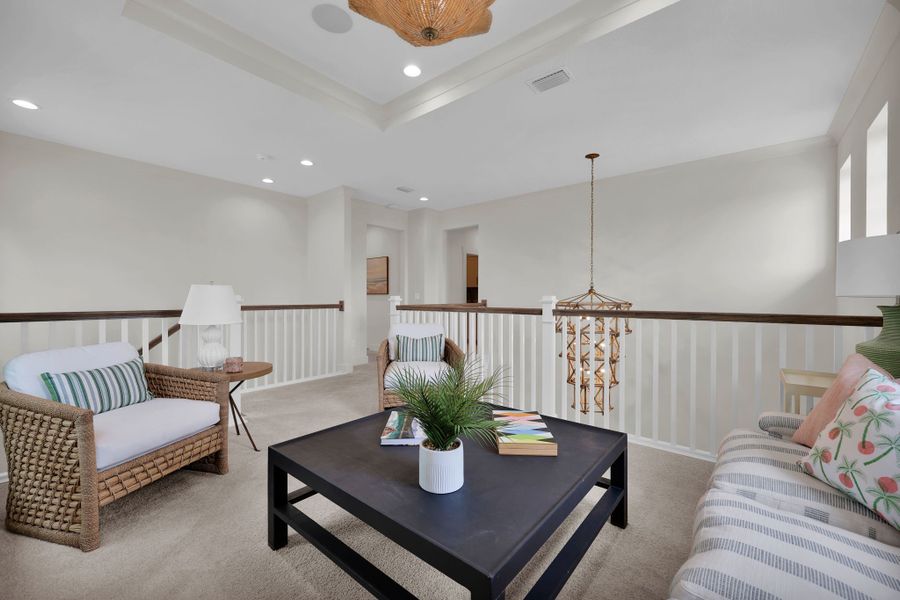 Representative furnished interior of a home built from the Scarlett by Riverside Homes in Mariposa at EverRange 50' Series, Jacksonville (Image 53).
