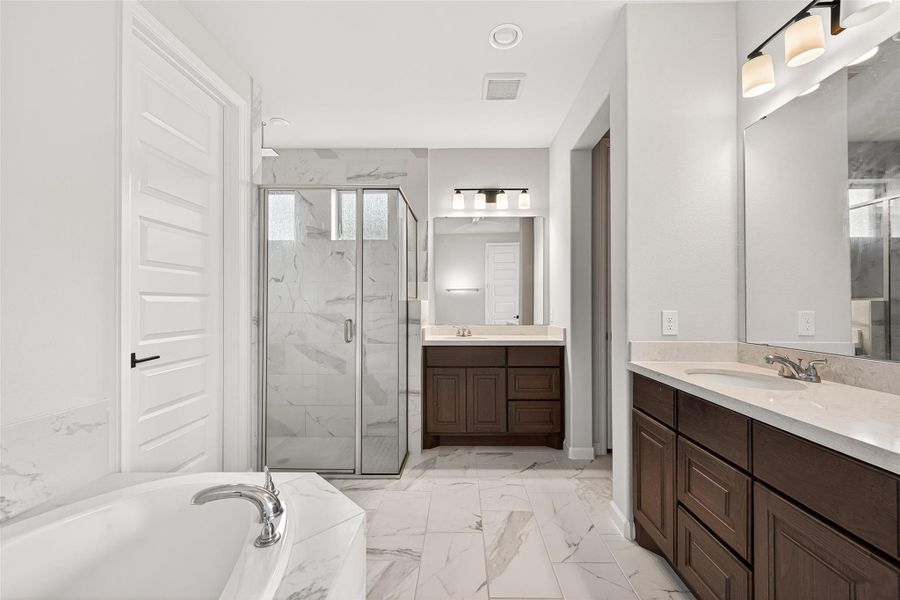 Furnished interior view inside a new home in Cane Island, Katy (Image 8).