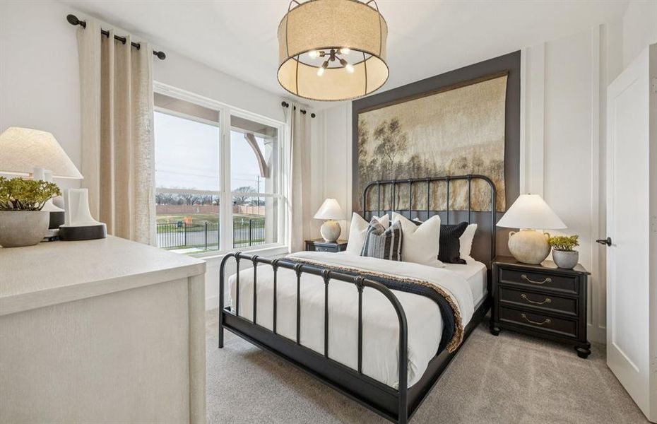 Secondary bedroom *model representation