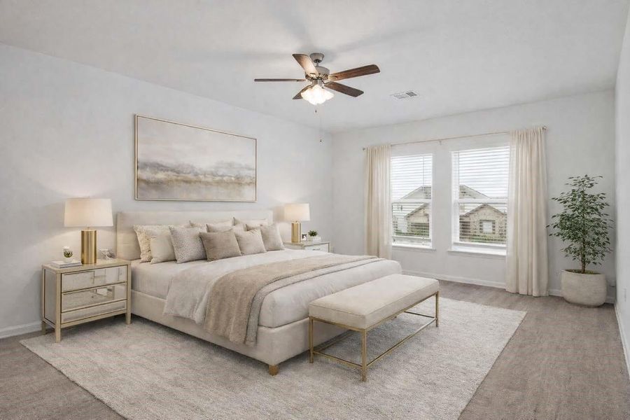 Furnished interior view inside a new home in Rollingbrook Estates, Baytown (Image 8).