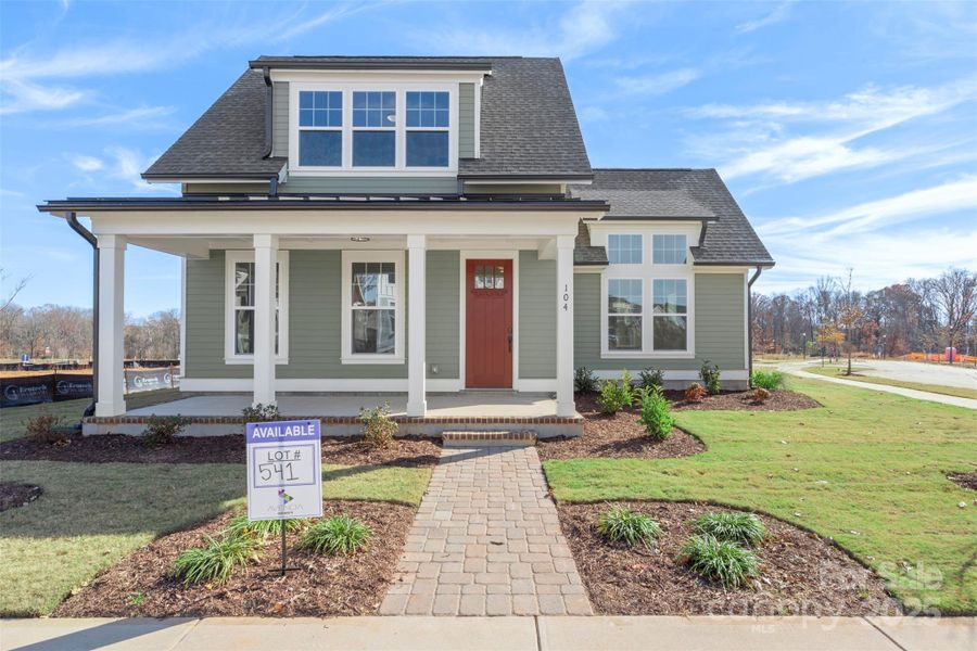 Front exterior of a new home in Riverwalk, Rock Hill, SC, highlighting curb appeal (Image 21).