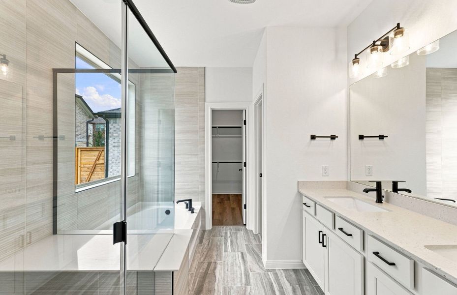 Furnished interior view inside a new home in Bluffview Reserve, Leander (Image 6).
