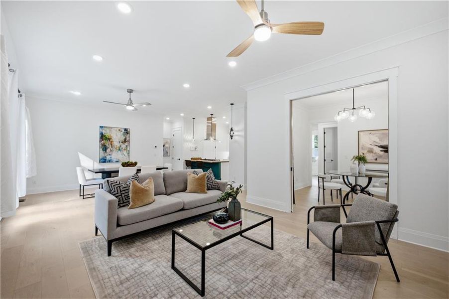 Furnished interior view inside a new home in , Decatur (Image 8).