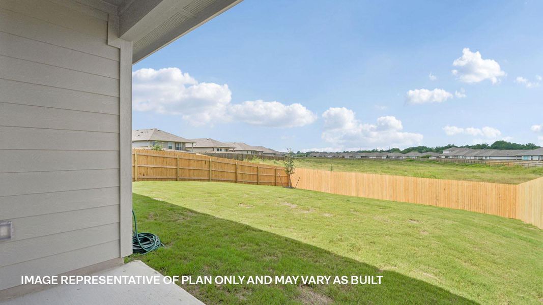 Exterior details and patio area of a home in Southgrove, Kyle (Image 18).