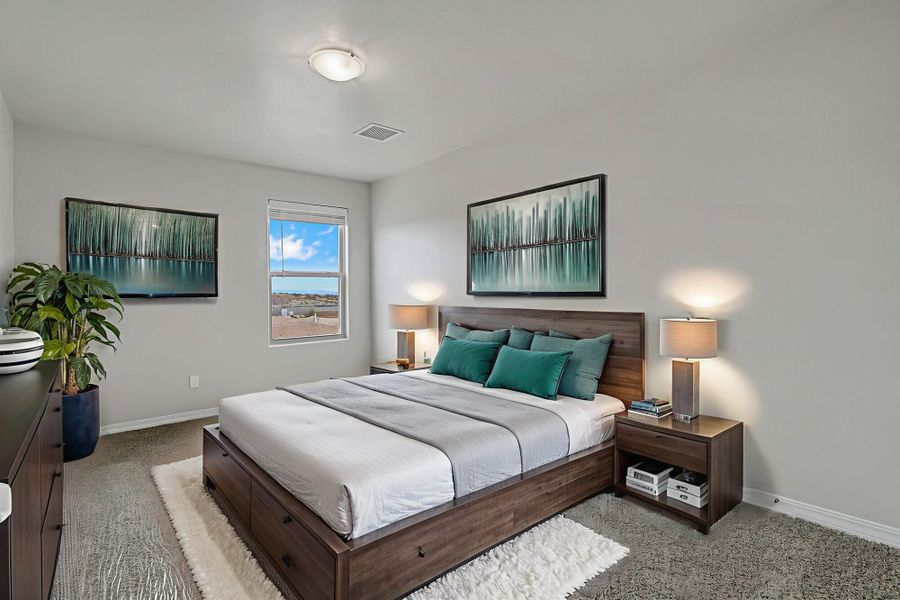 Furnished interior view inside a new home in Emerald Estates, Horizon City (Image 8). Furnished interior view inside a new home in Emerald Estates, Horizon City (Image 8).