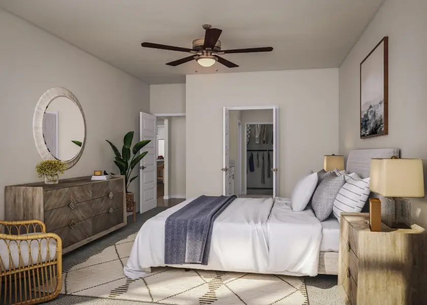 Furnished interior view inside a new home in Terrace Collection At Turner's Crossing, Buda (Image 13).