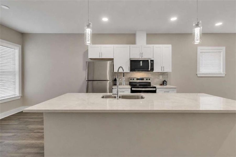 Furnished interior view inside a new home in , Atlanta (Image 8).