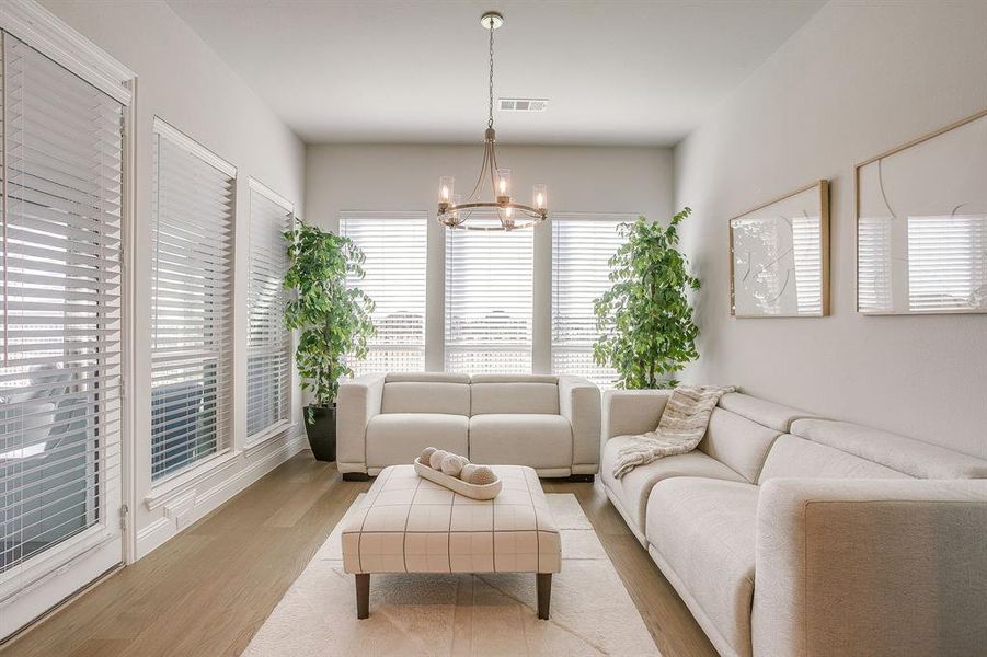 Furnished interior view inside a new home in M3 Ranch 60s, Mansfield (Image 8).