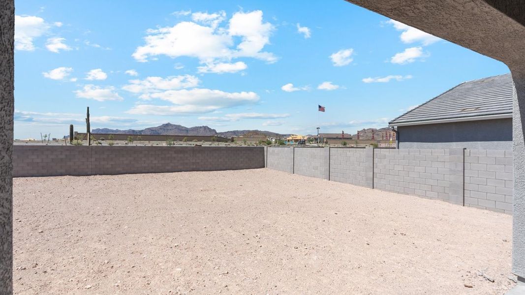 Exterior details and patio area of a home in Entrada Del Oro, Gold Canyon (Image 18).
