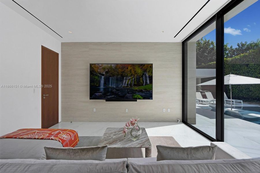 Furnished interior view inside a new home in , Miami (Image 19). Furnished interior view inside a new home in , Miami (Image 19).