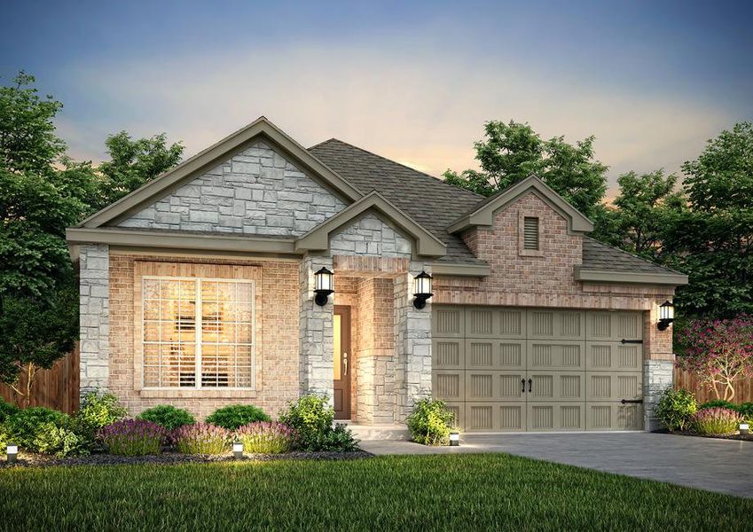 The Basswood is a beautiful single story home.