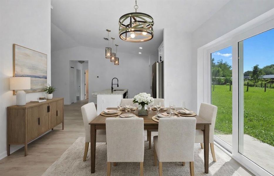 Furnished interior view inside a new home in , Dunnellon (Image 7).