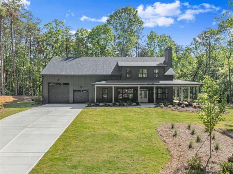 Front exterior of a new home in , Clarkesville, GA, highlighting curb appeal (Image 24).
