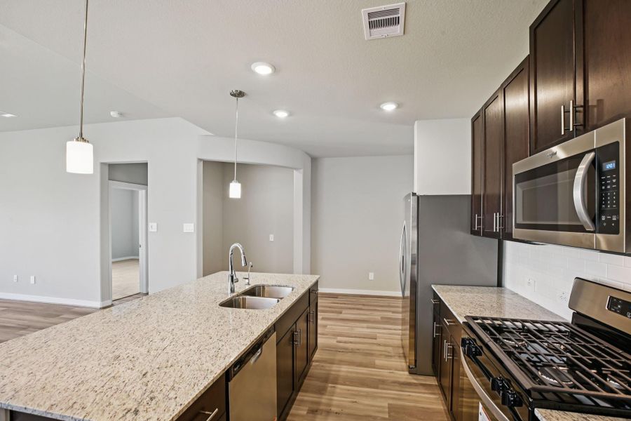 Photo is not of the actual home but is an inspirational photo of builder’s model home and may depict options, furnishings, and/or decorator features that are not included.