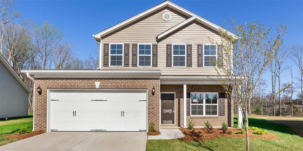 Representative exterior photo of a completed home built from the Irvine by Keystone Homes NC in Brassfield Meadows, Burlington, NC (Image 44).