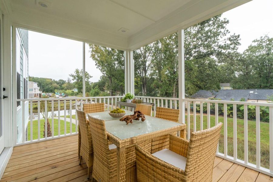 Exterior details and patio area of a home in Central Park, James Island (Image 4). Exterior details and patio area of a home in Central Park, James Island (Image 4).