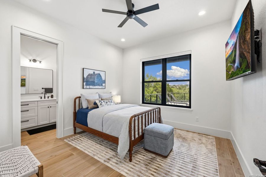 Furnished interior view inside a new home in , New Braunfels (Image 30).