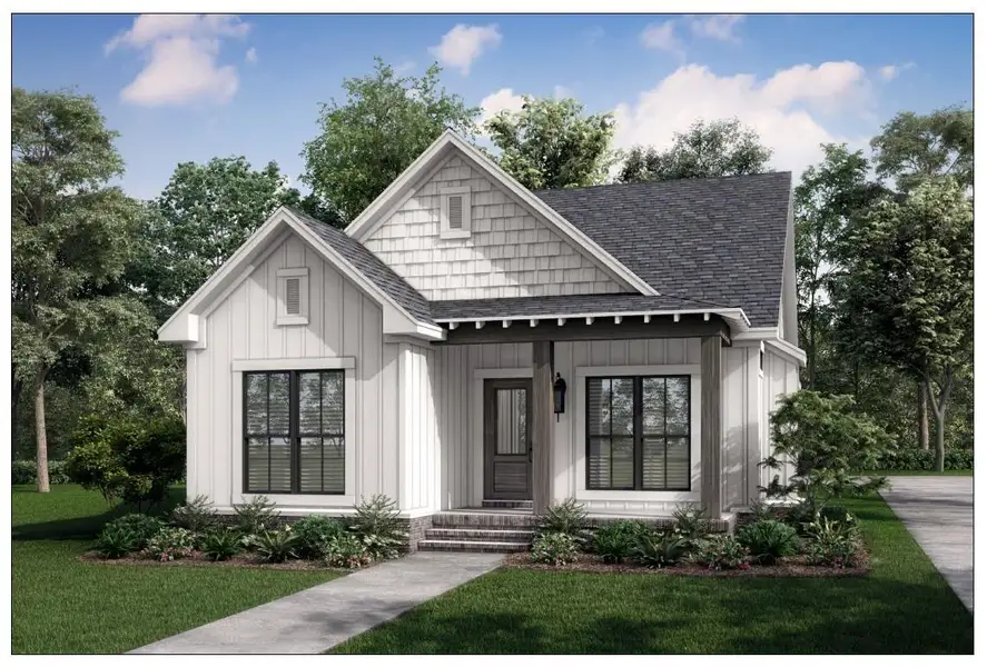 Front exterior of a new home in , Brookshire, TX, highlighting curb appeal (Image 1). Front exterior of a new home in , Brookshire, TX, highlighting curb appeal (Image 1).