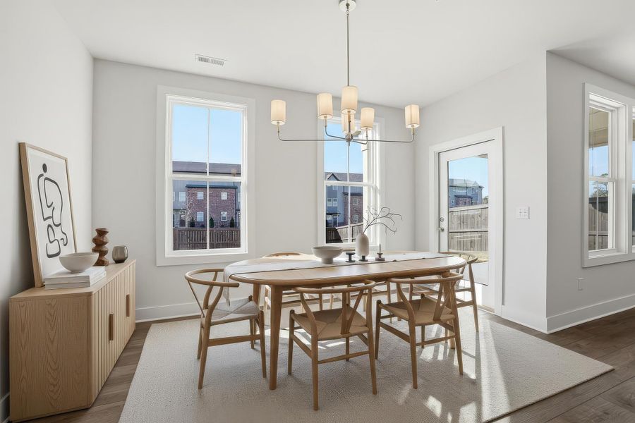 Furnished interior view inside a new home in Wildflower, Chattanooga (Image 5).