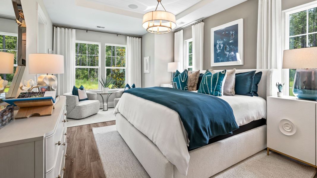 Representative furnished interior of a home built from the The Enthusiast by DRB Elevate. in Brook Run, Fort Mill (Image 22).