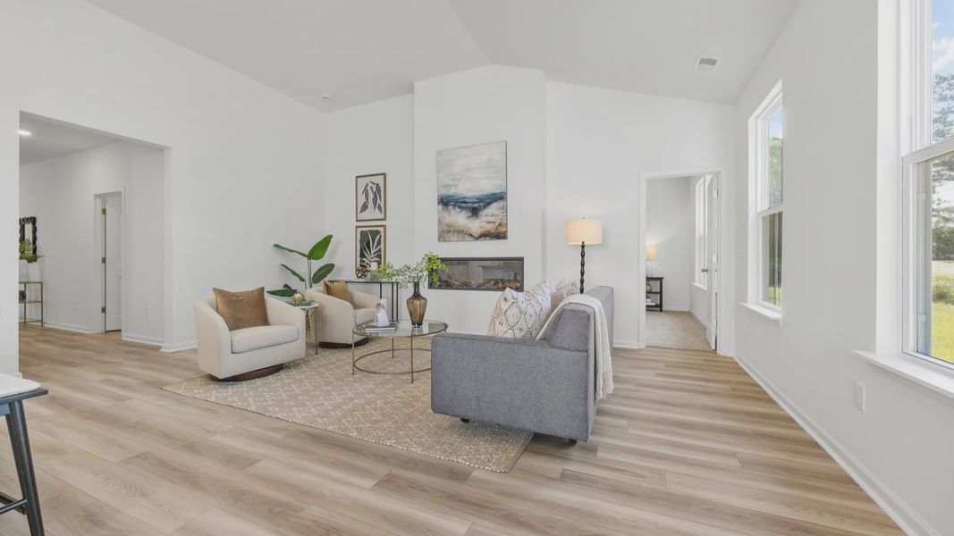 Furnished interior view inside a new home in Bluffs at Sun Colony, Longs (Image 6).