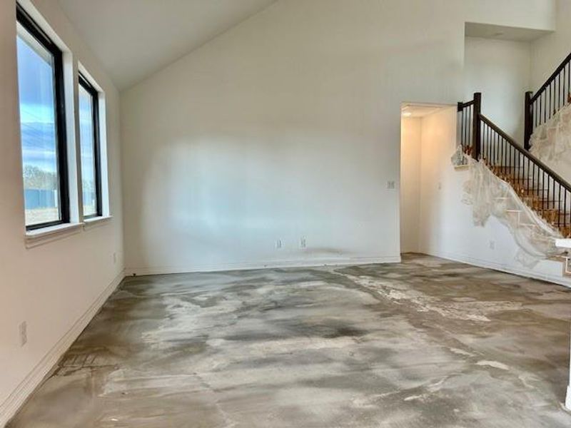 actual progress of your home.