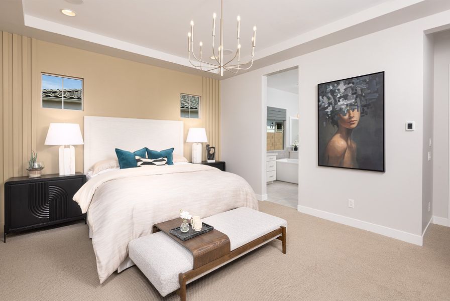 Furnished interior in a model home at Verdin Odyssey Collection in Phoenix (Image 8).