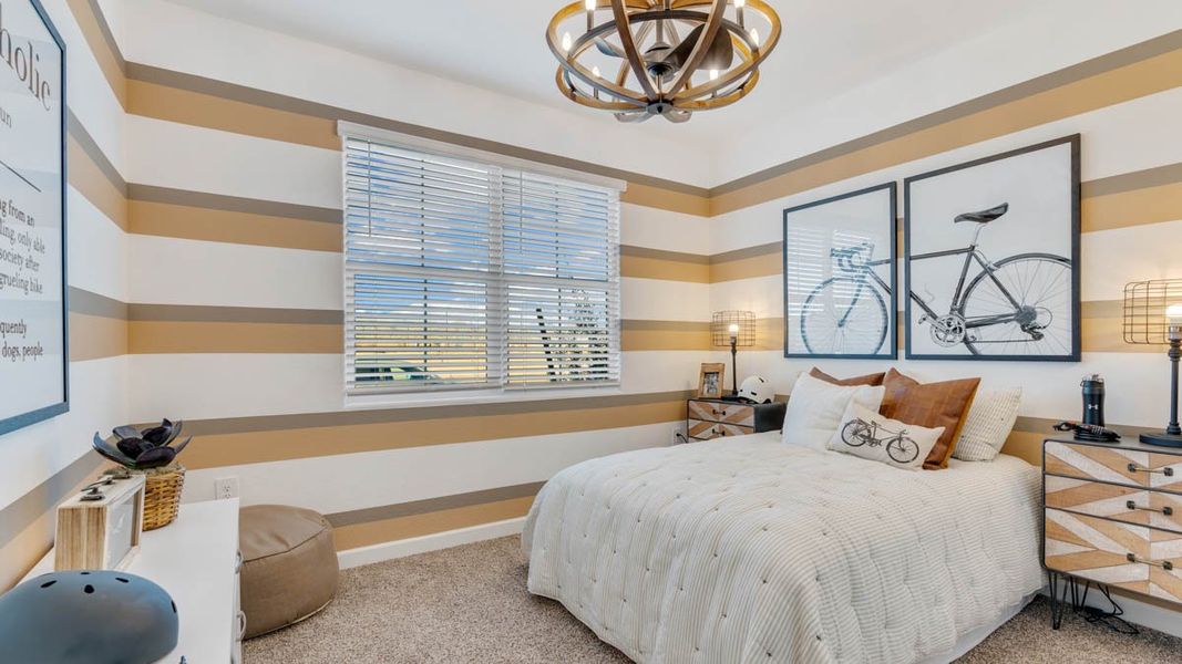 Furnished interior view inside a new home in Desert Moon Estates, Buckeye (Image 29).