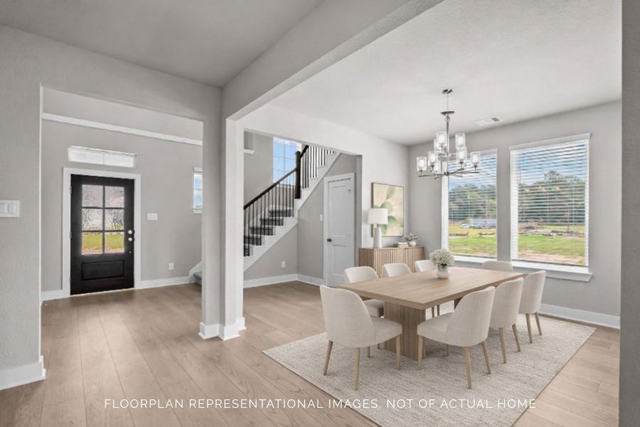 Furnished interior view inside a new home in Sorella, Tomball (Image 15).