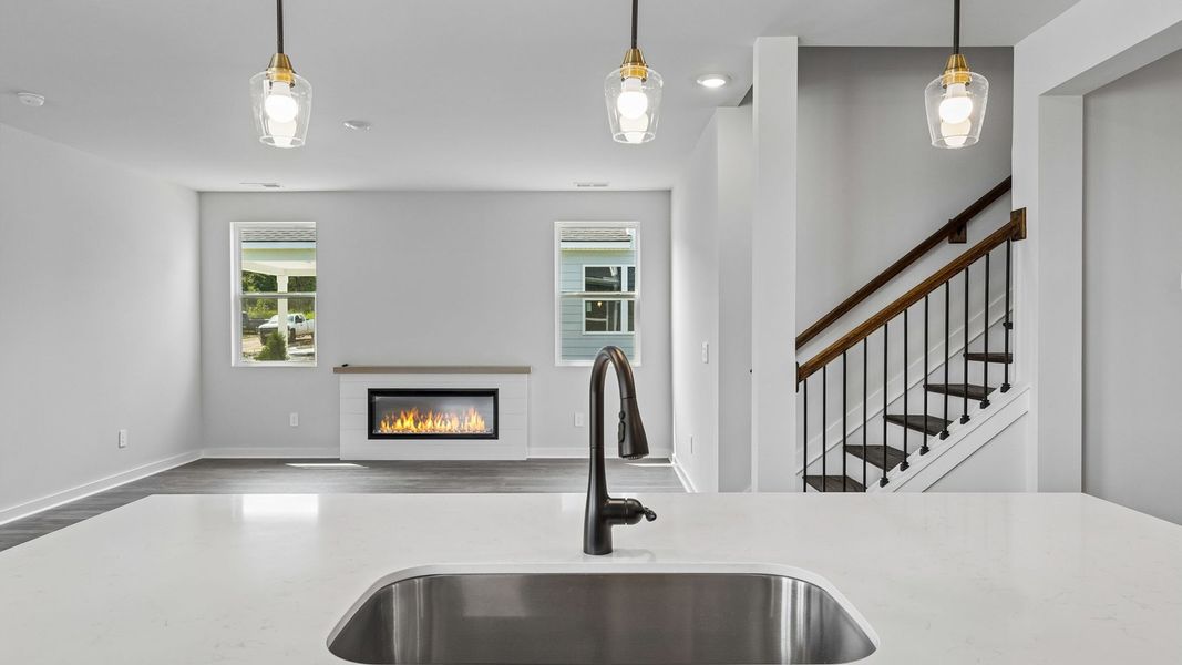 Close-up of interior finishes inside a home in Reserve at Hickory Ridge, Columbia (Image 19).