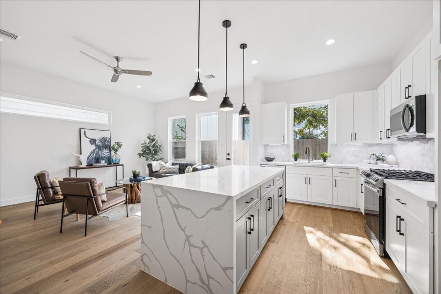Furnished interior view inside a new home in , Houston (Image 8).