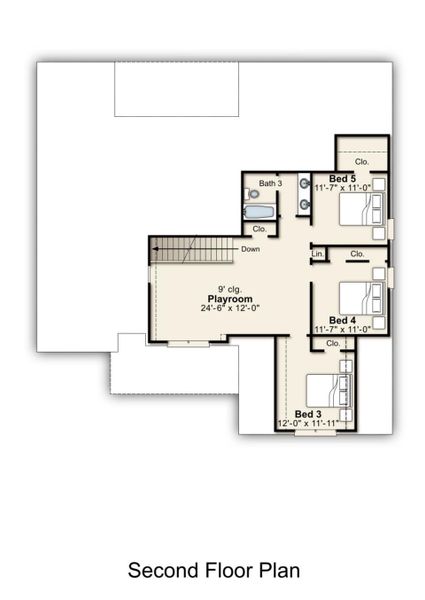 2D floor plan layout of this home in White Oak, Arlington, TN (Image 4). 2D floor plan layout of this home in White Oak, Arlington, TN (Image 4).