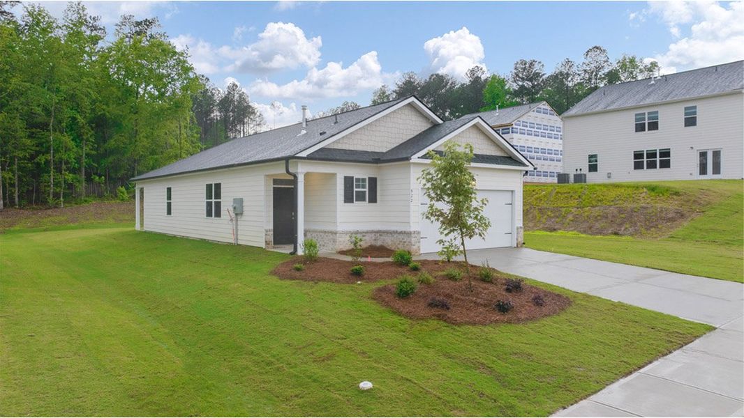 Representative exterior photo of a completed home built from the Allex by D.R. Horton in Captain's Corner, Grovetown, GA (Image 20).