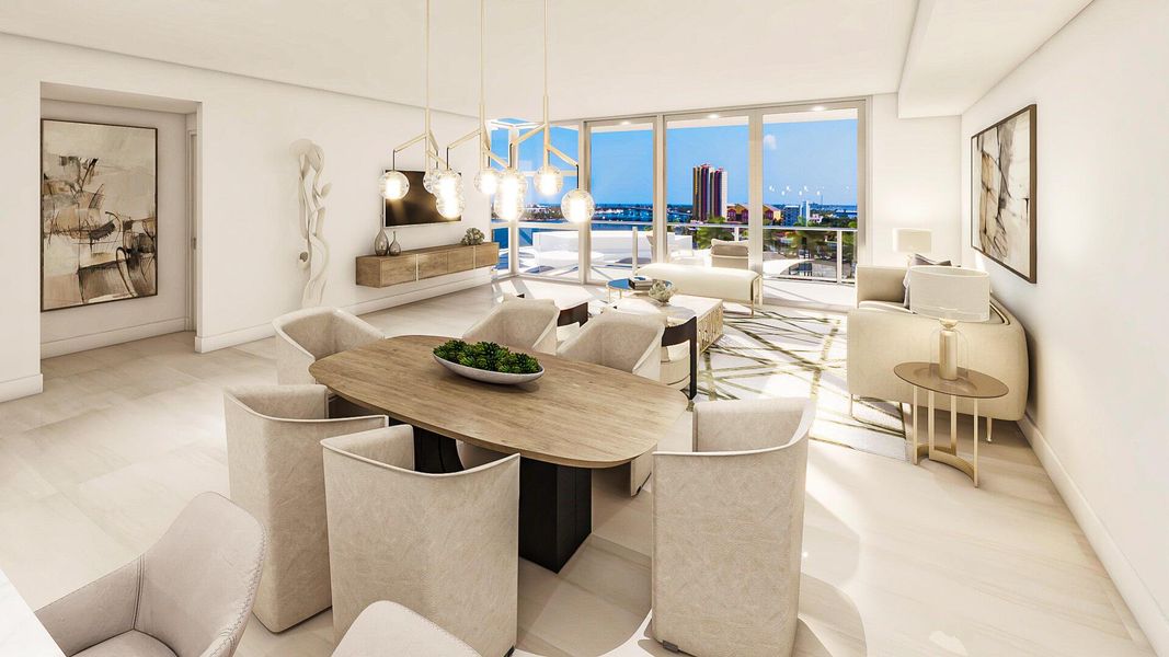 Furnished interior view inside a new home in Nautilus 220, Lake Park (Image 14).