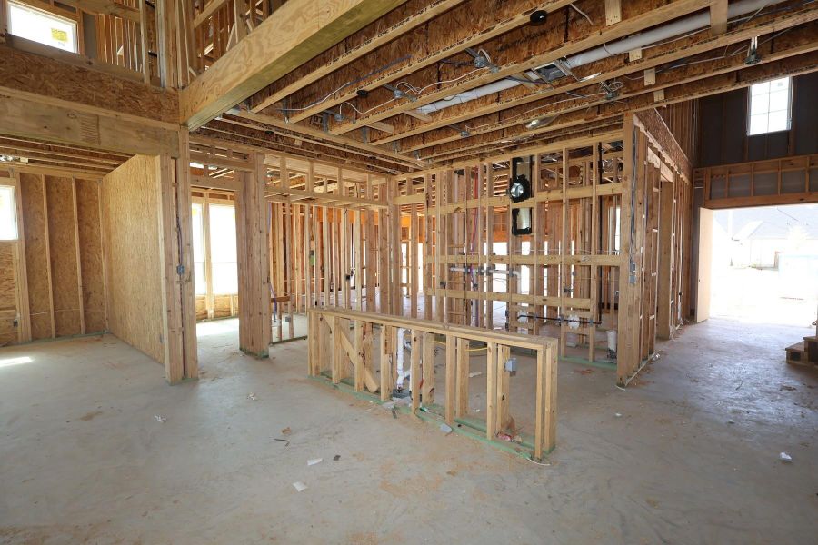 In-progress construction of a new home in Dunham Pointe, Cypress, TX (Image 15).