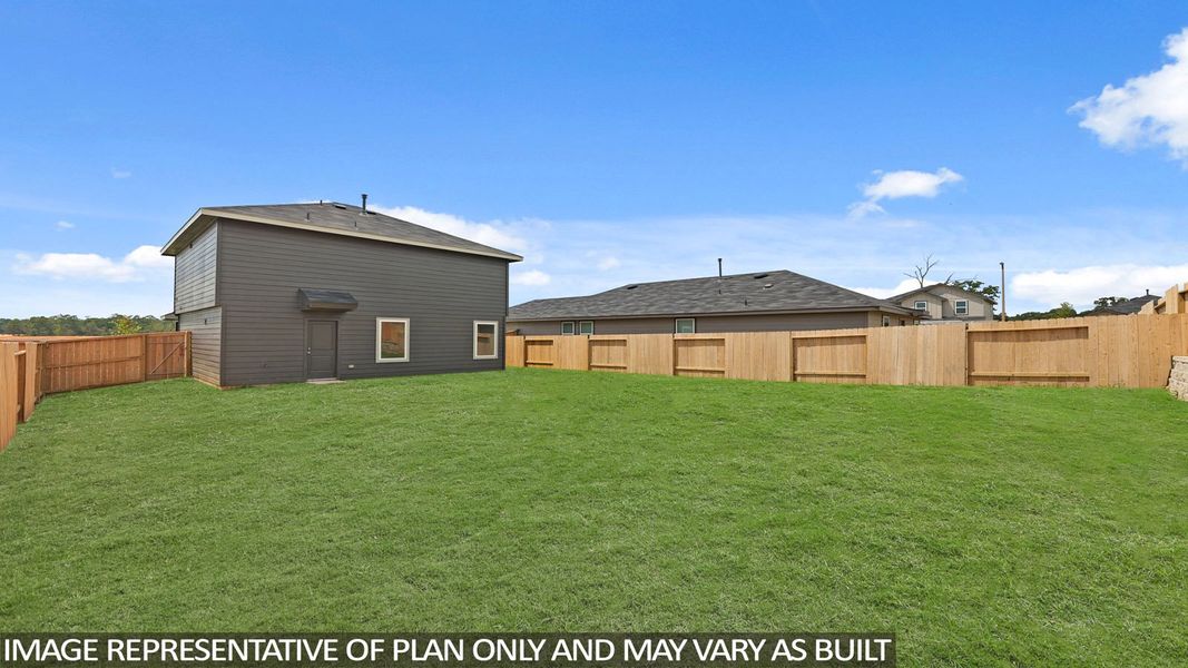 Representative exterior photo of a completed home built from the Davis by D.R. Horton in Mill Creek, Magnolia, TX (Image 14).