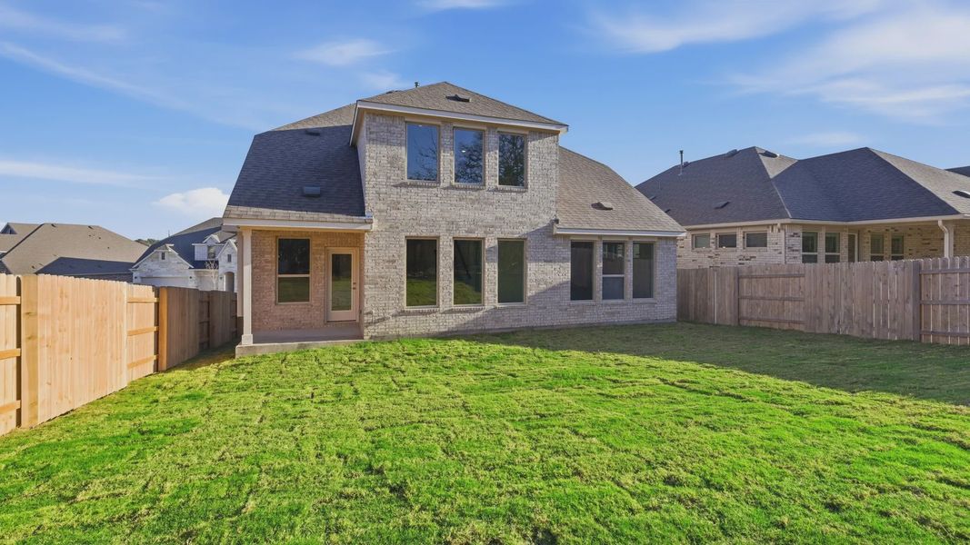 Exterior details and patio area of a home in Anthem, Kyle (Image 3).