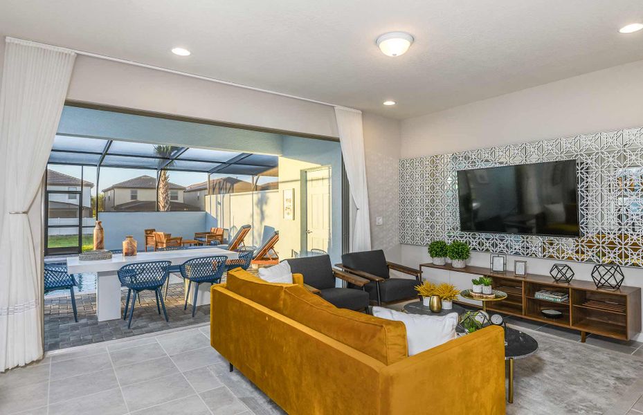 Representative furnished interior of a home built from the Castaway - Interior by Pulte Homes in Windsor Cay Resort, Clermont (Image 11).