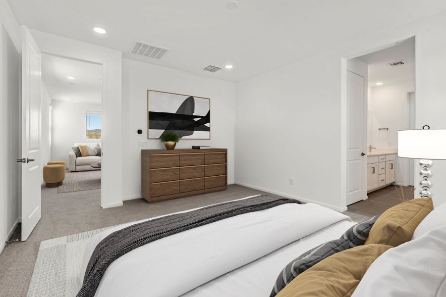 Furnished interior view inside a new home in Silverbell Ridge, Marana (Image 9).