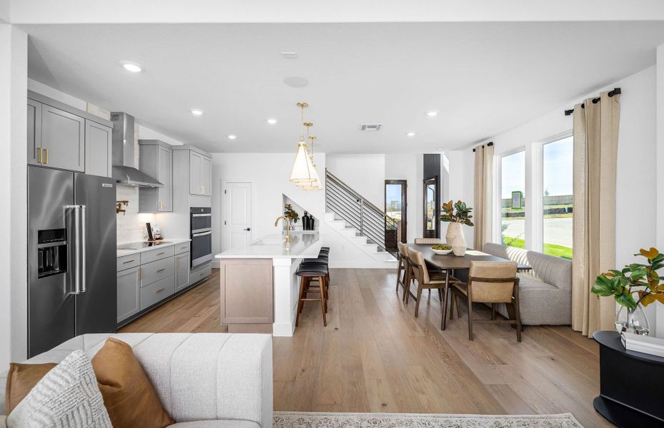 Representative furnished interior of a home built from the Maroon by Pulte Homes in Cameron Place, Austin (Image 20).