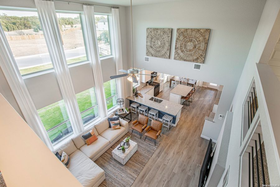 Furnished interior view inside a new home in Stillwater Ranch, San Antonio (Image 4).