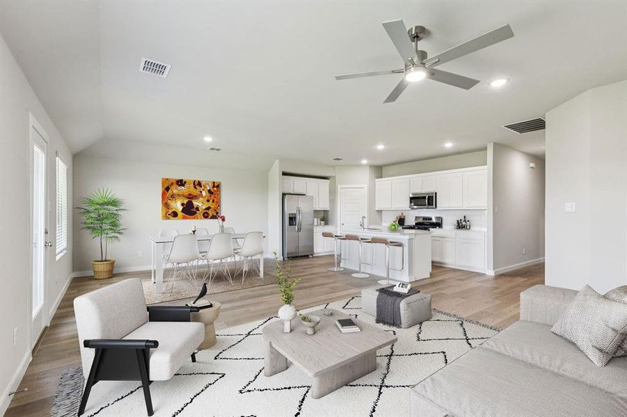 Open Floor Plan in the Harper home plan by Trophy Signature Homes – REPRESENTATIVE PHOTO