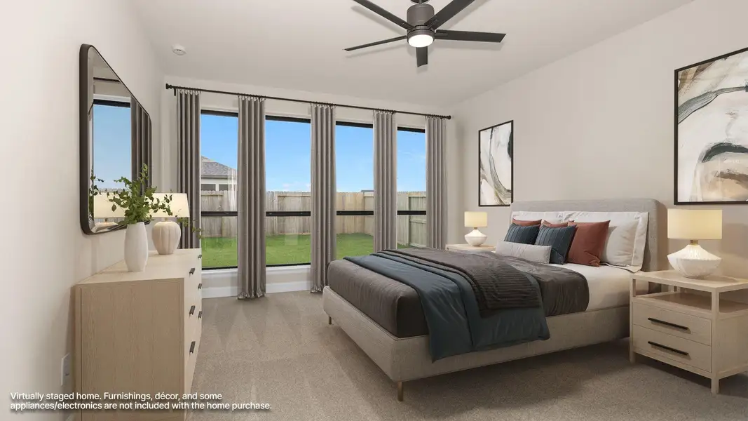 Furnished interior view inside a new home in Sienna, Missouri City (Image 8). Furnished interior view inside a new home in Sienna, Missouri City (Image 8).