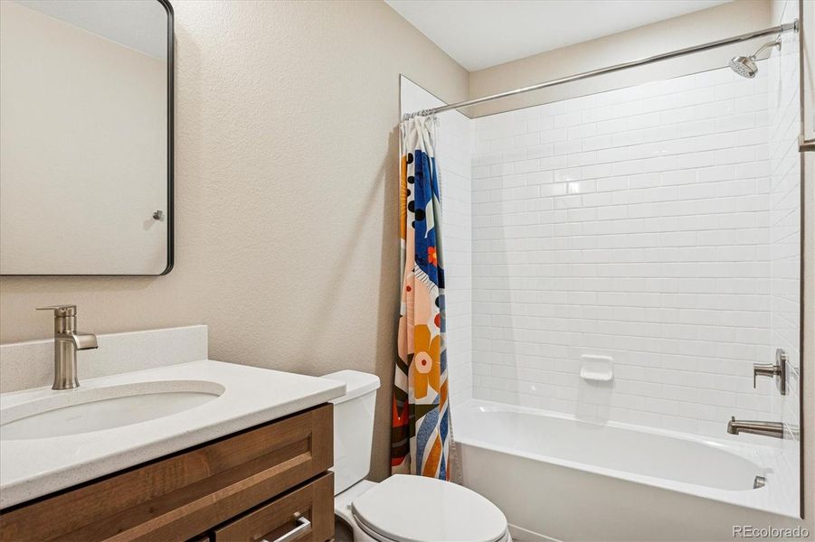 Lower Level Full Bath with Single Vanity & Tub/Shower Lower Level Full Bath with Single Vanity & Tub/Shower