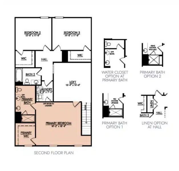 2D floor plan layout for the The Somerville by Patterson Company in Arbor Valley/TH, Spring Hill, TN (Image 4). 2D floor plan layout for the The Somerville by Patterson Company in Arbor Valley/TH, Spring Hill, TN (Image 4).
