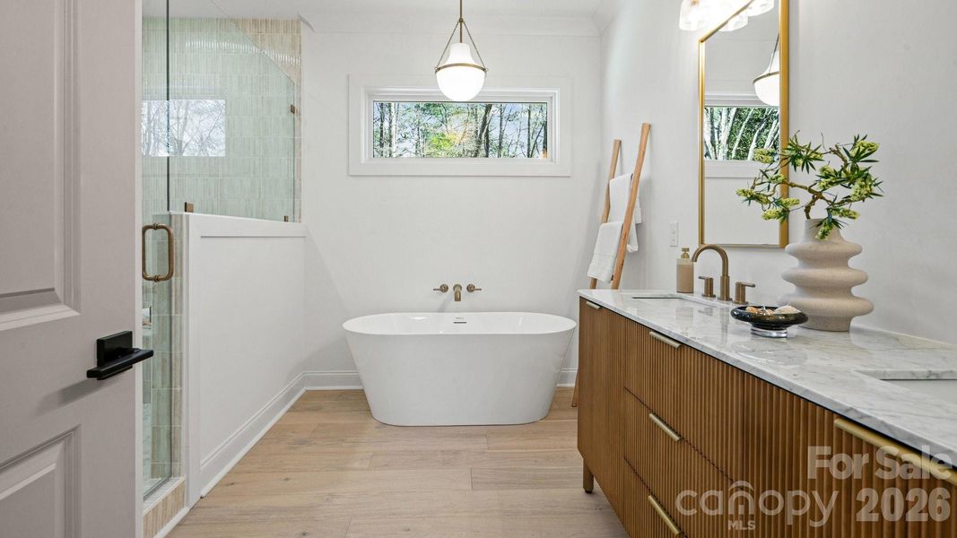 Furnished interior view inside a new home in , Charlotte (Image 37).