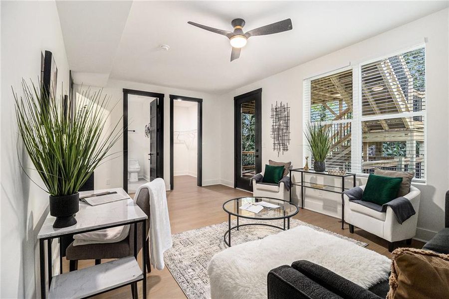 Furnished interior view inside a new home in , Atlanta (Image 16).