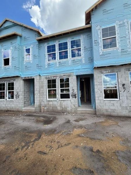 In-progress construction of a new home in Baldwin Crossing 16', Orlando, FL (Image 4).